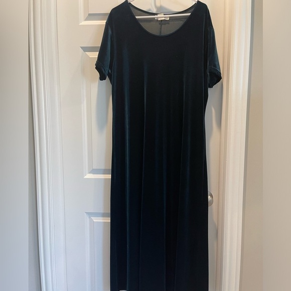 Impressions Velvet Emerald Dress XXL - Picture 1 of 3